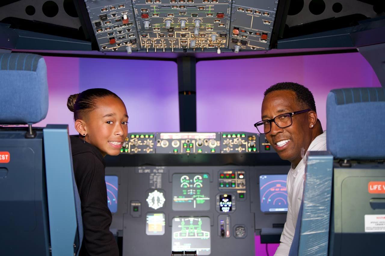 airbus A320 dad and son